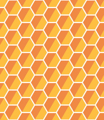 A seamless hexagonal style vector background