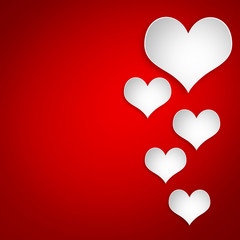 Hintergrund mit Herzen