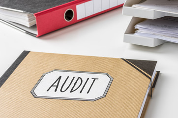 Sammelmappe mit der Beschriftung Audit