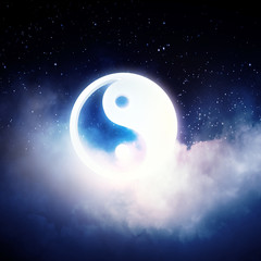 Naklejka na ściany i meble Yin yang symbol