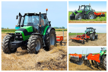 Tractor collage