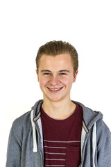 friendly looking teenage boy