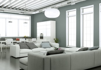 modernes Loft Interieur Design