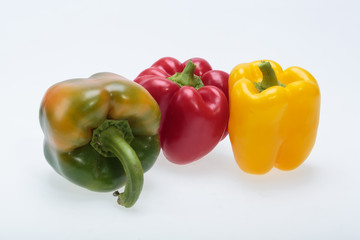 sweet pepper isolated on white background