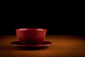 dish on table