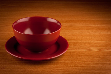 dish on table