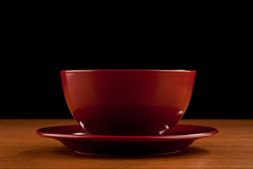 dish on table