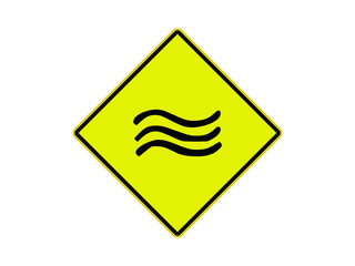 Segnale stradale USA onde