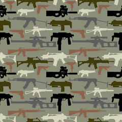 Background seamless depicting weapons