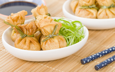 Wonton - Oriental deep fried wontons filled with vegetables.