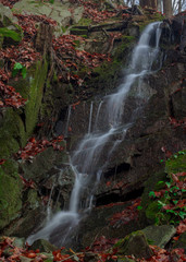 Waterfall in of Czech Republic Hranice