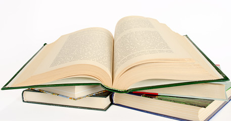 the opened book