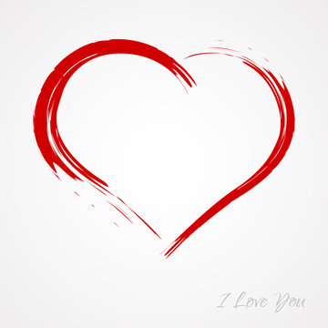 Red heart love