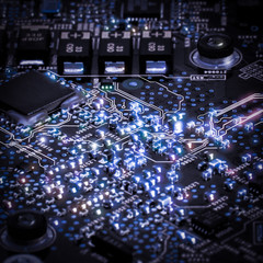 Printed Circuit Board and microchips