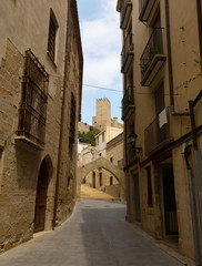 Fototapeta na wymiar Narrow street in Tortosa