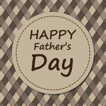 Fathers day card design, vector illustration