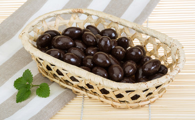 Almond in chocolate