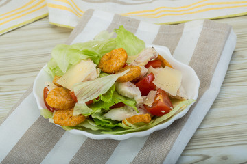 Caesar salad with chicken