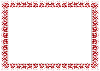 Valentine's Day Frame With Hearts