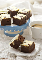 slices chocolate brownie  o