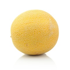 Melon called galia isolated white in studio