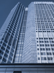 Obraz premium Skyscrapers in the center of Frankfurt, Germany