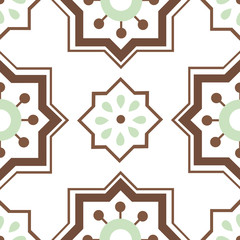 Seamless ornament tiles