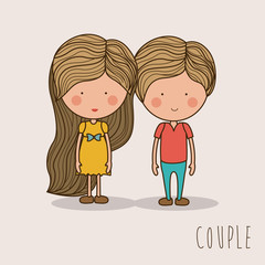 Couple design,vector illustration.