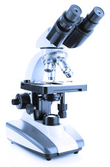 Microscope isolated on white