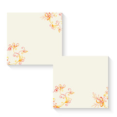 Banner floral ornament