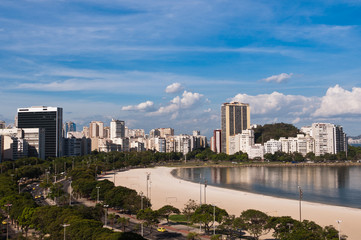 Botafogo Beach and Buildings of Rio de Janeiro