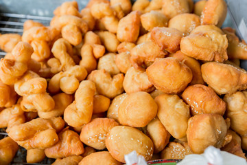 Soybean milk with fried bread stick, Thai style food.