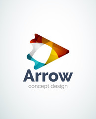 Abstract arrow logo design