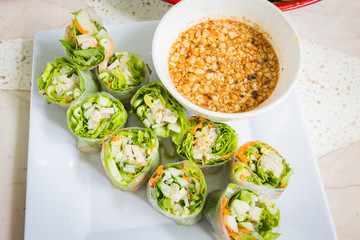 Thai fresh Spring Roll