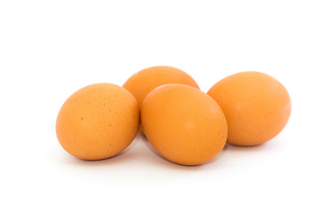 eggs isolated on white background