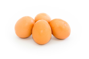 eggs isolated on white background