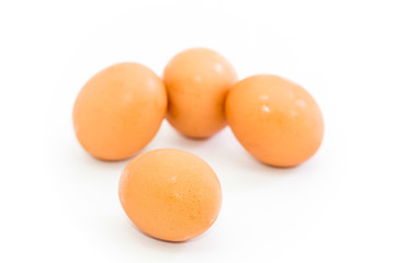 eggs isolated on white background