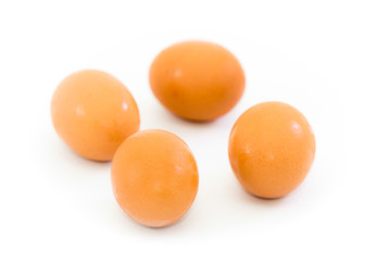 eggs isolated on white background