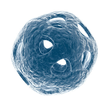 Three-dimensional render medical illustration - conceptual virus
