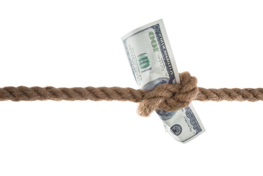 Banknote Tied In A Rope