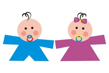 toddler, boy and girl