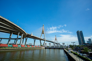 Wonderful Rama nine bridge