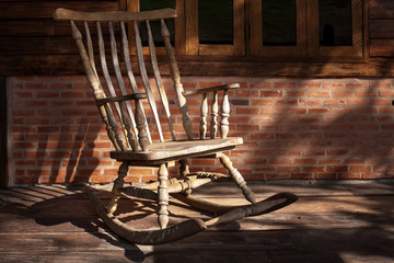 Rocking Chair in Old Cabin