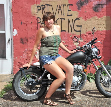 Biker gal.