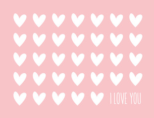 Hearts Valentine Background © Giraphics