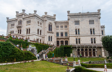 Fototapeta premium Miramare castle, Trieste, Italy.