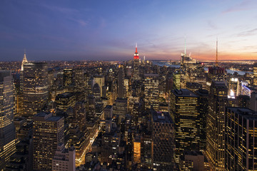 Sunset over Manhattan
