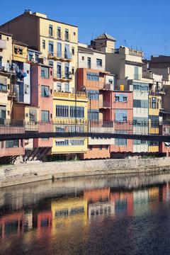 Colorful houses of Girona, Spain