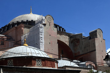 Fototapeta na wymiar Fragment of Hagia Sophia