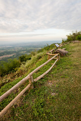 Fototapeta premium mountain View of the City of Phetchabun, and the background the